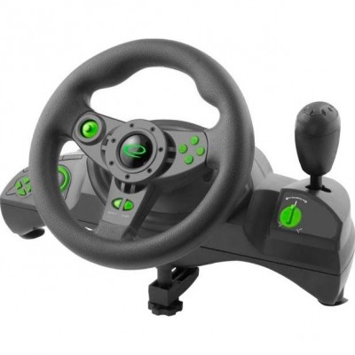 Кермо Esperanza Wheel EGW102 Black/Green Кермо Esperanza Wheel EGW102 Black/Green