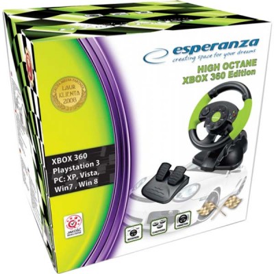 Кермо ESPERANZA EG104 Black/Green Кермо ESPERANZA EG104 Black/Green
