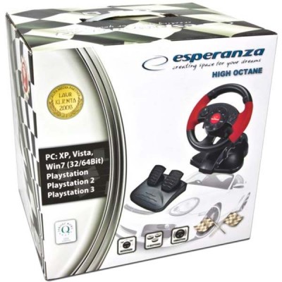 Кермо ESPERANZA EG103 Black/Red Кермо ESPERANZA EG103 Black/Red