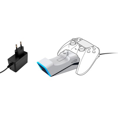 Заряджання для геймпада SPEEDLINK TWINDOCK Charging System PS5 з A/C адаптером White (SL-460000-WE) Заряджання для геймпада SPEEDLINK TWINDOCK Charging System PS5 з A/C адаптером White (SL-460000-WE)