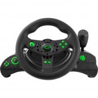 Кермо Esperanza Wheel EGW102 Black/Green Кермо Esperanza Wheel EGW102 Black/Green