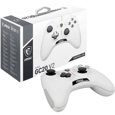 Геймпад MSI Force GC20 V2 White (S10-04G0020-EC4) Геймпад MSI Force GC20 V2 White (S10-04G0020-EC4)