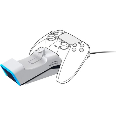 Заряджання для геймпада SPEEDLINK TWINDOCK Charging System PS5 з A/C адаптером White (SL-460000-WE) Заряджання для геймпада SPEEDLINK TWINDOCK Charging System PS5 з A/C адаптером White (SL-460000-WE)