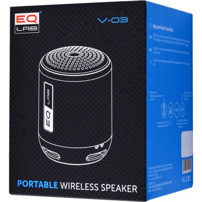 Портативна акустика EQ LAB V-03 Black Портативна акустика EQ LAB V-03 Black