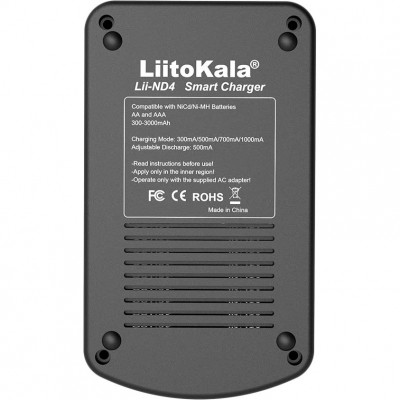 Зарядний пристрій LIITOKALA Lii-ND4 Зарядний пристрій LIITOKALA Lii-ND4