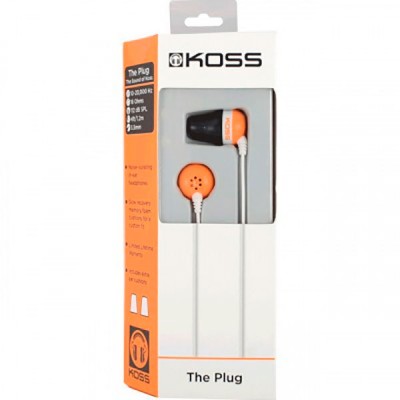 Навушники KOSS The Plug Noise Isolating Orange Навушники KOSS The Plug Noise Isolating Orange