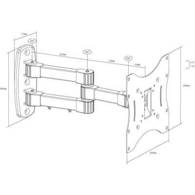 Кронштейн X-Digital STEEL SA245 Black Кронштейн X-Digital STEEL SA245 Black