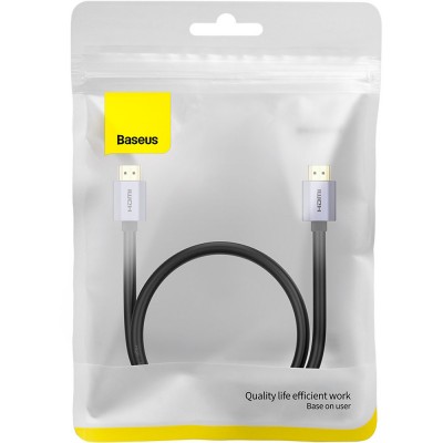 Кабель BASEUS HDMI M-M, 1m, V2.0 4K Black (WKGQ020001) Кабель BASEUS HDMI M-M, 1m, V2.0 4K Black (WKGQ020001)