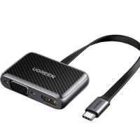 Перехідник UGREEN USB 2.0 - HDMI+VGA CM303 Black (70549) Перехідник UGREEN USB 2.0 - HDMI+VGA CM303 Black (70549)
