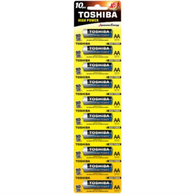 Батарейки TOSHIBA LR6 HP Alkaline BP 1х10 (00152670) Батарейки TOSHIBA LR6 HP Alkaline BP 1х10 (00152670)