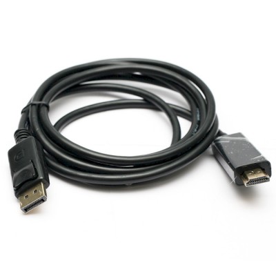 Кабель PowerPlant DisplayPort - HDMI 1.8 м, Black (KD00AS1237) Кабель PowerPlant DisplayPort - HDMI 1.8 м, Black (KD00AS1237)