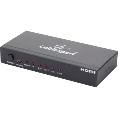 Розгалужувач CABLEXPERT HDMI - 4 x HDMI Black (DSP-4PH4-02) Розгалужувач CABLEXPERT HDMI - 4 x HDMI Black (DSP-4PH4-02)