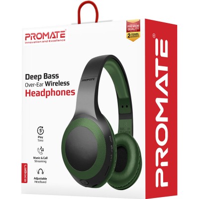 Гарнітура Promate LaBoca Bluetooth 5.0 MidNight Green (laboca.midnightgreen)