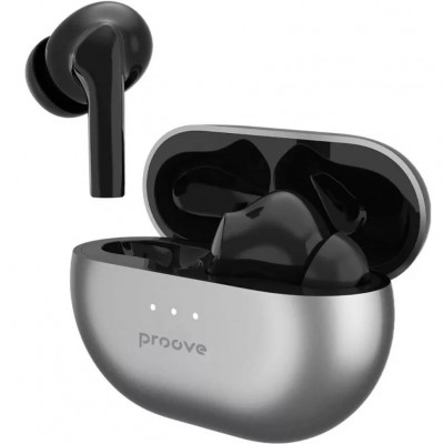 Гарнітура PROOVE Woop TWS with ANC Silver/Black (48400silver/black) Гарнітура PROOVE Woop TWS with ANC Silver/Black (48400silver/black)