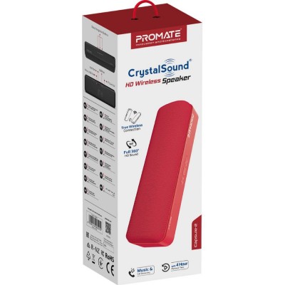 Портативна акустика PROMATE Capsule-2 Red (capsule-2.red) Портативна акустика PROMATE Capsule-2 Red (capsule-2.red)