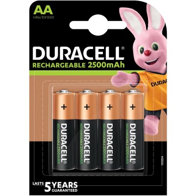 Акумулятор DURACELL HR6 (AA) 2500 mAh 4 шт. (5005001)