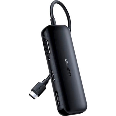 Кабель UGREEN USB 2.0 Type-C - VGA/HDMI/DP CM260 Black (60568) Кабель UGREEN USB 2.0 Type-C - VGA/HDMI/DP CM260 Black (60568)