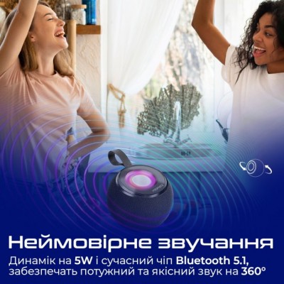 Портативна акустика PROMATE Juggler Black (juggler.black) Портативна акустика PROMATE Juggler Black (juggler.black)