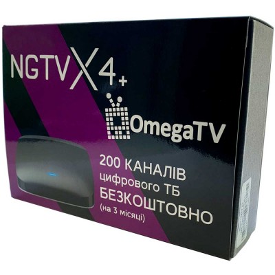 Медіаплеєр NGTV X4 + подписка omega tv Медіаплеєр NGTV X4 + подписка omega tv
