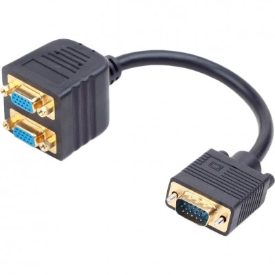 Кабель CABLEXPERT VGA - 2 x VGA 0.2 м Black (CC-VGAX2-20CM) Кабель CABLEXPERT VGA - 2 x VGA 0.2 м Black (CC-VGAX2-20CM)