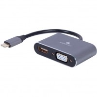 Кабель CABLEXPERT USB Type-C - HDMI/VGA 0.15 м Black (A-USB3C-HDMIVGA-01) Кабель CABLEXPERT USB Type-C - HDMI/VGA 0.15 м Black (A-USB3C-HDMIVGA-01)