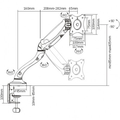 Кронштейн ITECHMOUNT MBSG-02F Кронштейн ITECHMOUNT MBSG-02F