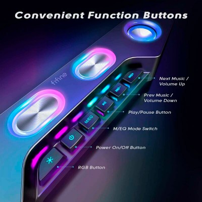 Портативна акустика FIFINE A16 Gaming Speaker RGB AUX Bluetoth (4820216972498) Портативна акустика FIFINE A16 Gaming Speaker RGB AUX Bluetoth (4820216972498)