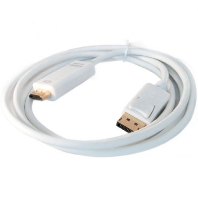Кабель EXTRADIGITAL DisplayPort - HDMI 2м White (KBH1747) Кабель EXTRADIGITAL DisplayPort - HDMI 2м White (KBH1747)
