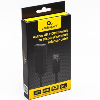 Конвертер CABLEXPERT HDMI - DisplayPort A-HDMIF30-DPM-01