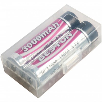 Акумулятори BESTON 18650 3000mAh Li-ion 2шт з захистом (AAB1848) Акумулятори BESTON 18650 3000mAh Li-ion 2шт з захистом (AAB1848)