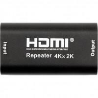 Ретранслятор POWERPLANT HDMI - HDMI 4K/30hz HDRE1 Black (CA912537)