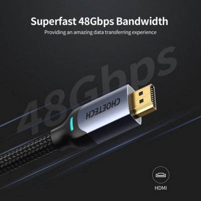 Кабель CHOETECH HDMI V.2.1 2 м (XHH01-BK)
