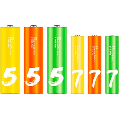 Батарейки ZMI Rainbow Z15AA/Z17AAA 12 шт/12 шт