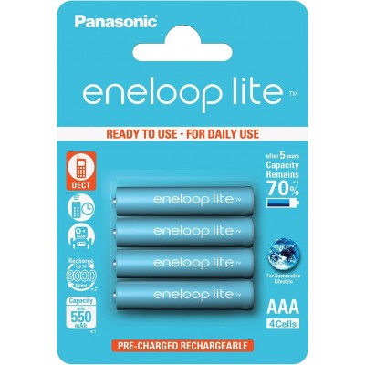 Акумулятор PANASONIC Eneloop Lite AAA 550 mAh BK-4LCCE/4BE