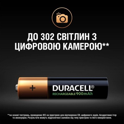 Акумулятор DURACELL HR03 (AAA) 900mAh 4 шт. (5005015) Акумулятор DURACELL HR03 (AAA) 900mAh 4 шт. (5005015)