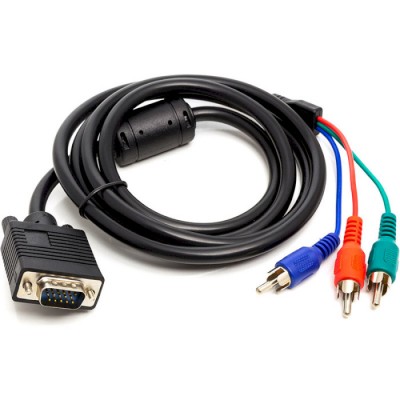 Кабель POWERPLANT VGA (M) - 3*RCA (M) 1080p 1 м (CA912001) Кабель POWERPLANT VGA (M) - 3*RCA (M) 1080p 1 м (CA912001)