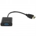 Перехідник VINGA HDMI - VGA 1080p (VCPAHDMIM2VGAFBK)