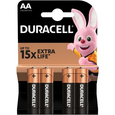 Батарейки DURACELL LR06 MN1500 лужні (81545403) 1х4 шт
