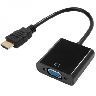 Перехідник VINGA HDMI - VGA 1080p (VCPAHDMIM2VGAFBK) Перехідник VINGA HDMI - VGA 1080p (VCPAHDMIM2VGAFBK)
