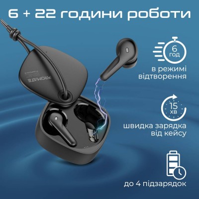 Гарнітура PROMATE freepods-3.black