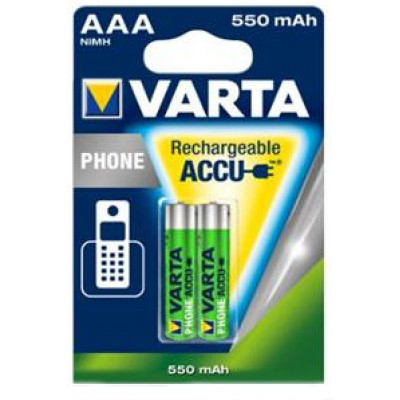 Акумулятори VARTA Phone ACCU AAA 550mAh BLI 2 NI-MH