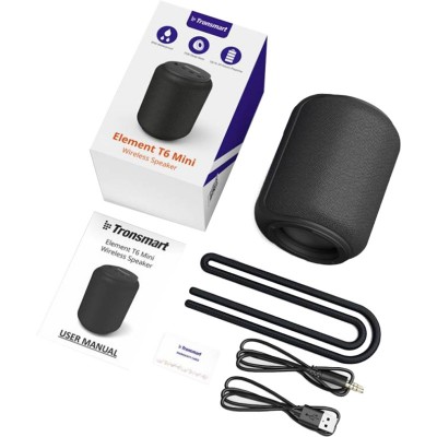 Портативна акустика TRONSMART Element T6 Mini Black (364443) Портативна акустика TRONSMART Element T6 Mini Black (364443)