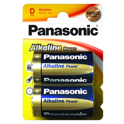 Батарейки PANASONIC LR20 Alkaline Power 1x2 шт Батарейки PANASONIC LR20 Alkaline Power 1x2 шт
