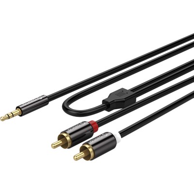 Кабель ORICO AM-MRC1-15-BK-BP 3.5 мм-2 x RCA 1.5 м Black (CA912728) Кабель ORICO AM-MRC1-15-BK-BP 3.5 мм-2 x RCA 1.5 м Black (CA912728)