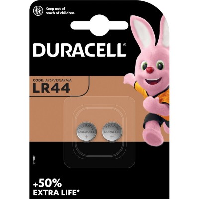 Батарейки DURACELL LR44/А76/V13GA/A76 лужні (5002121) 2 шт