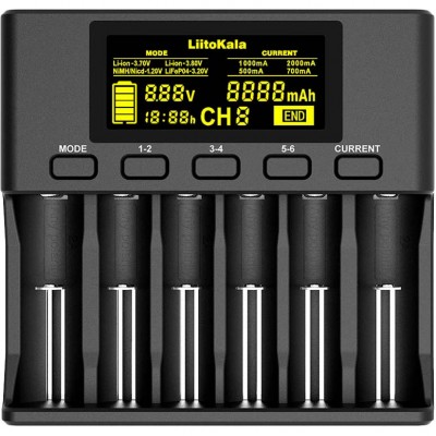 Зарядний пристрій LIITOKALA Lii-S6 Зарядний пристрій LIITOKALA Lii-S6