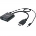 Перехідник INTRACOM Manhattan VGA F - HDMI M з аудіо RTL Black (151450)