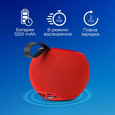 Портативна акустика PROMATE Juggler Red (juggler.red) Портативна акустика PROMATE Juggler Red (juggler.red)