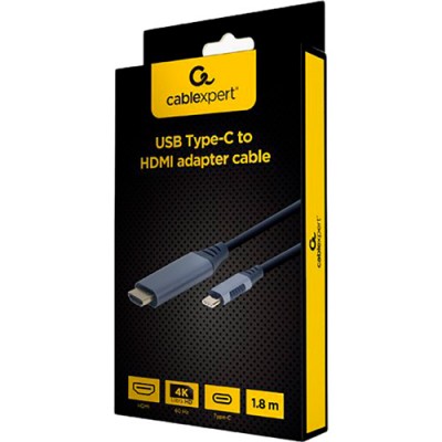 Кабель CABLEXPERT USB-C-HDMI (CC-USB3C-HDMI-01-6) Кабель CABLEXPERT USB-C-HDMI (CC-USB3C-HDMI-01-6)