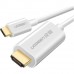 Кабель UGREEN USB Type-C - HDMI MM121 1.5 м White (30841)